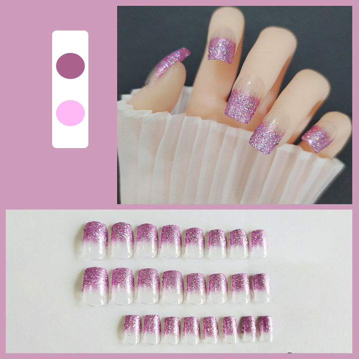 Glittering Ombre Press-On Nails