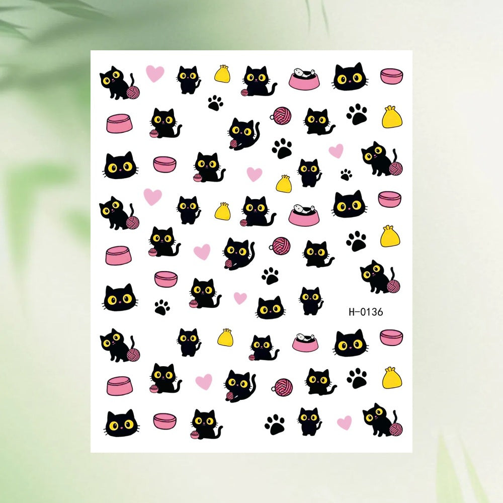 Tropical Fruit-Themed Nail Art Sticker Set
