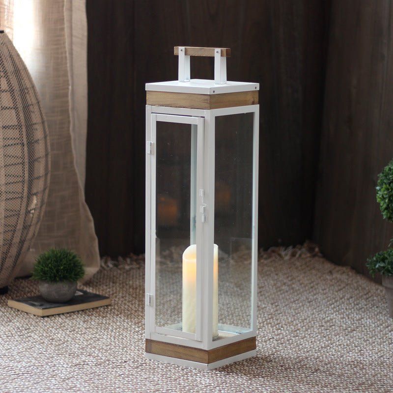 Decorative Lantern with Wooden Handle Kalsten