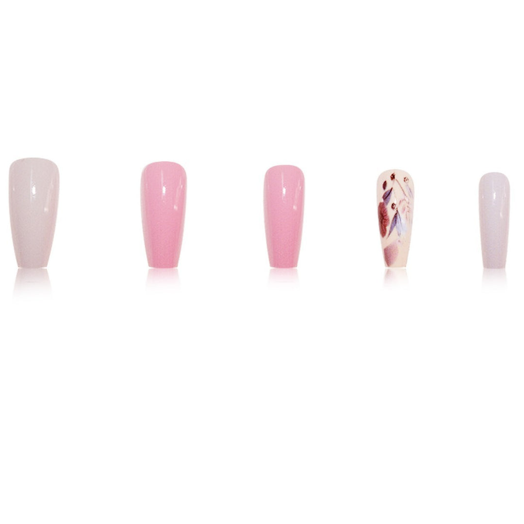 Botanical Floral Press-On Nail Art Kalsten
