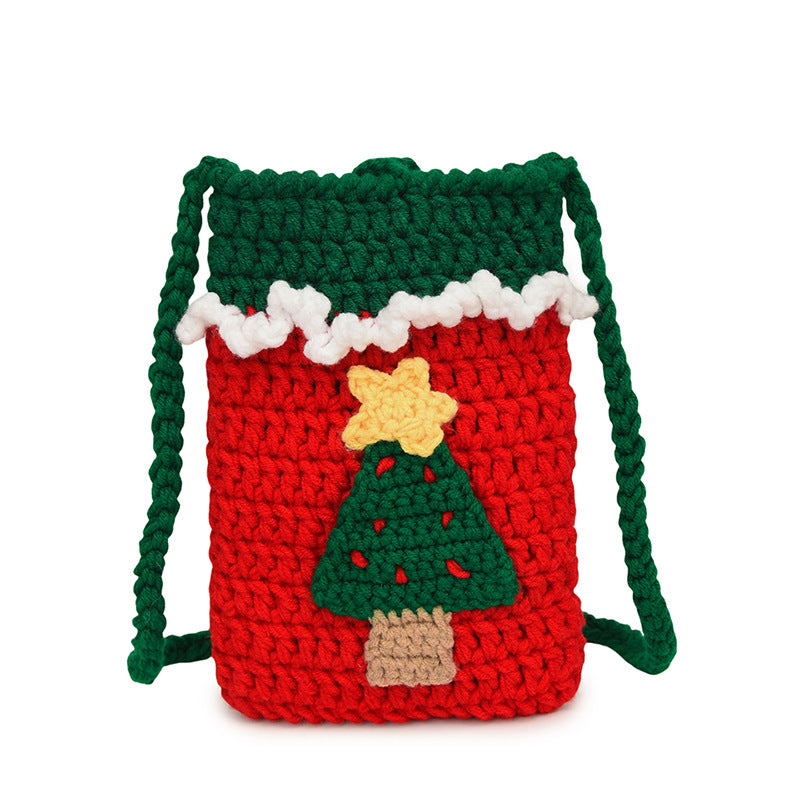 Crochet Santa-Themed Mini Bag