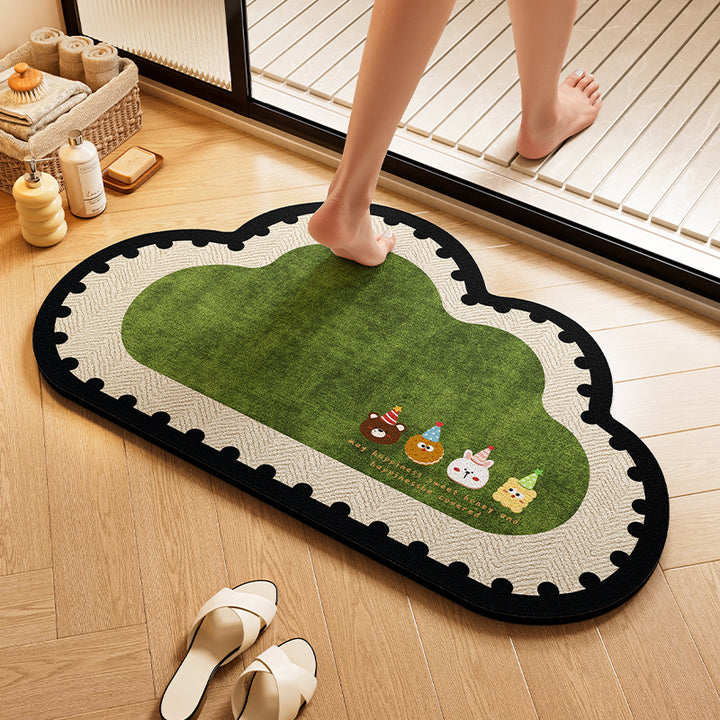 Playful Dog-Themed Bath Rug Kalsten