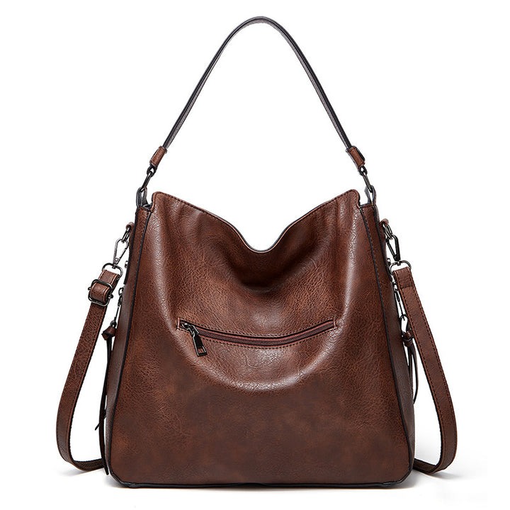 Chic Slouchy Leather Shoulder Bag