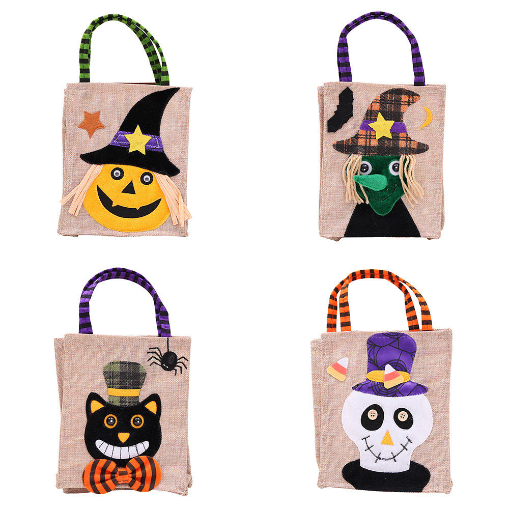 Halloween tote bag with witch design