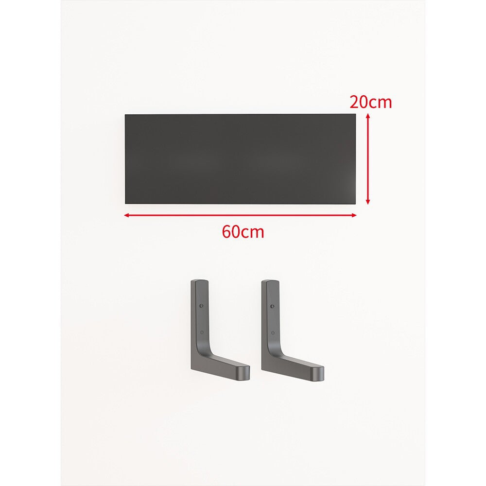 Long Narrow Floating Wall Shelf Kit with Concealed Heavy-Duty Brackets