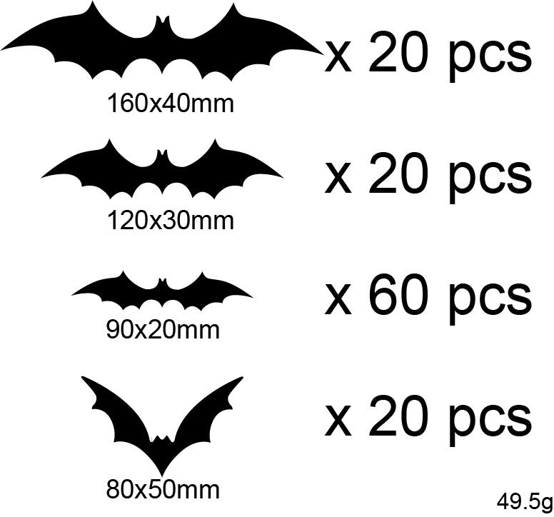 Decorative Bat Wall Art Set Kalsten