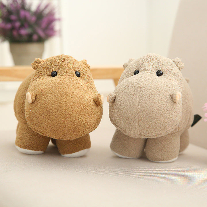 Plush Hippo Cuddle Pillow with Weighted Core and Ultra-Soft Microfleece Cover Kalsten