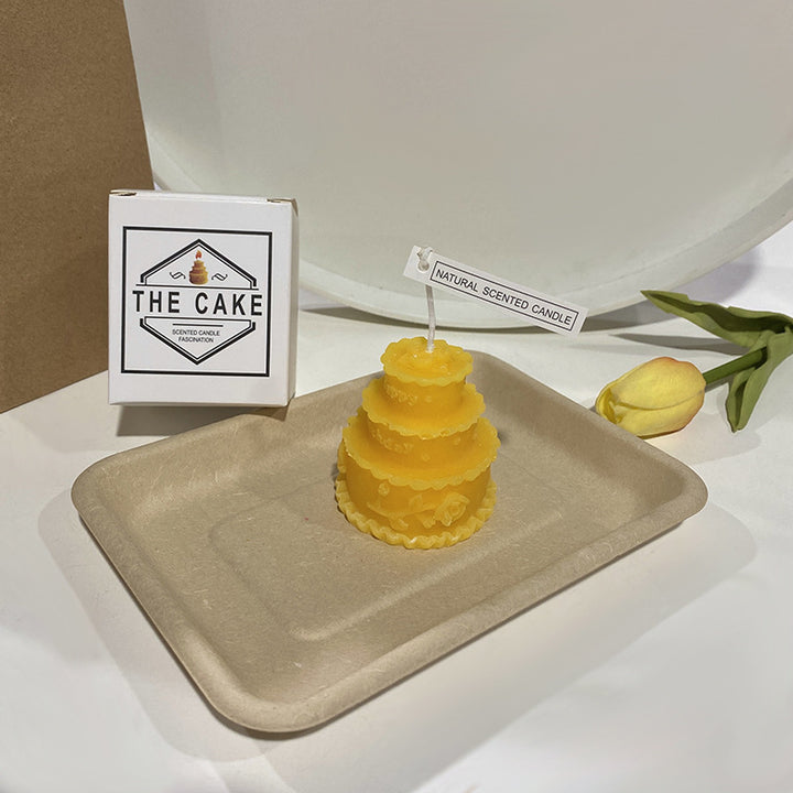 Textured Kernel Sculpted Scented Soy Wax Pillar Candle