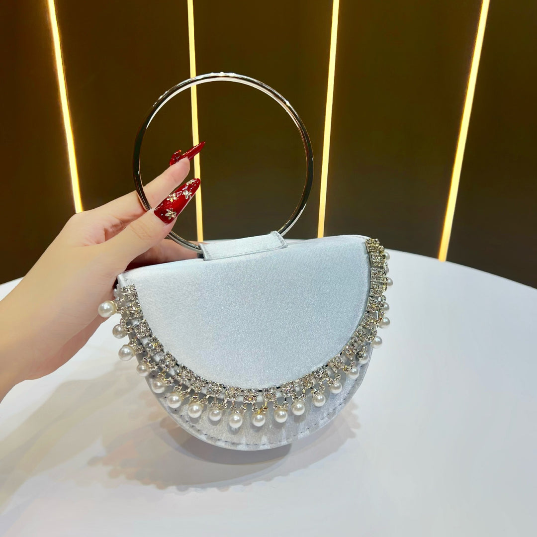 Pearl-Accented Evening Clutch