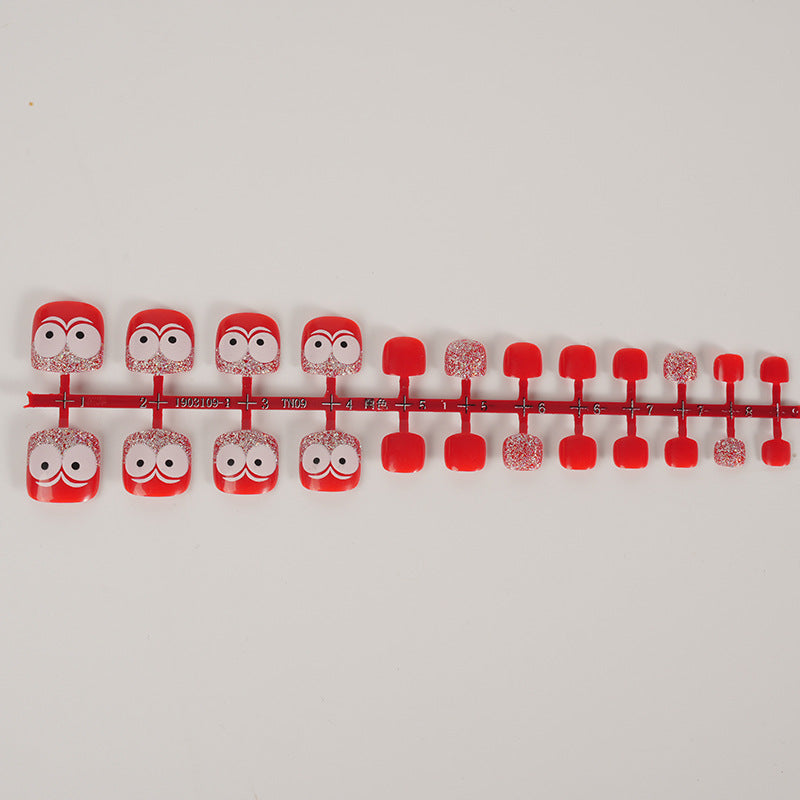 Whimsical Character-Themed Press-On Toenails Kalsten