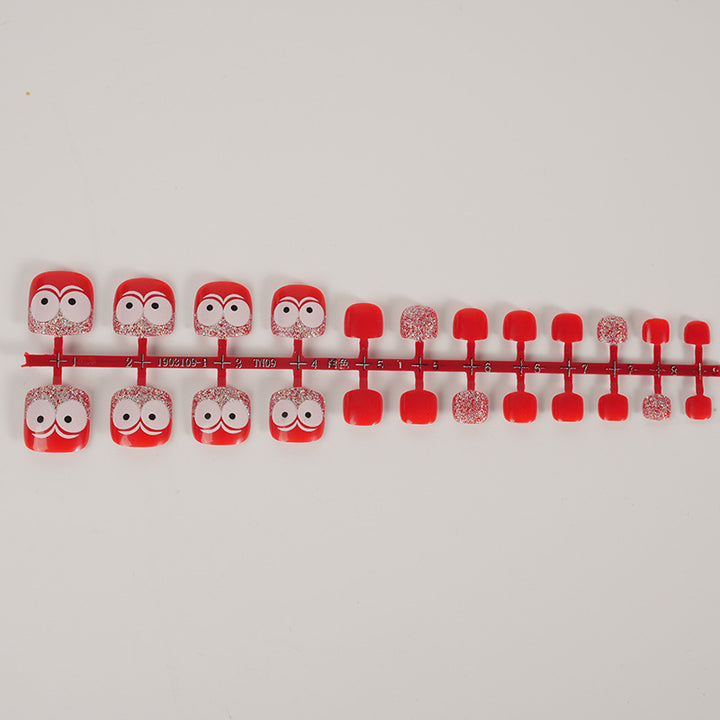 Whimsical Character-Themed Press-On Toenails Kalsten
