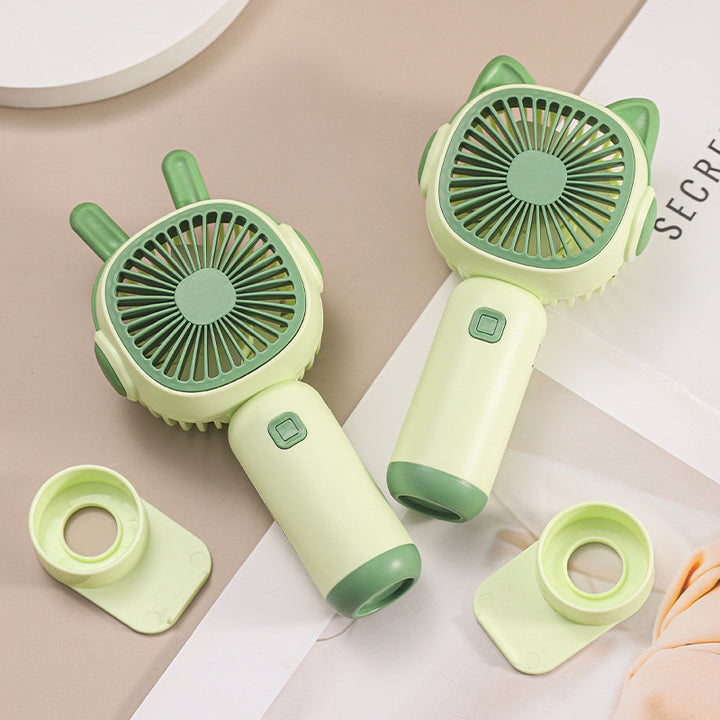 Ladies Portable Hand Fan in Playful Cat Design Kalsten