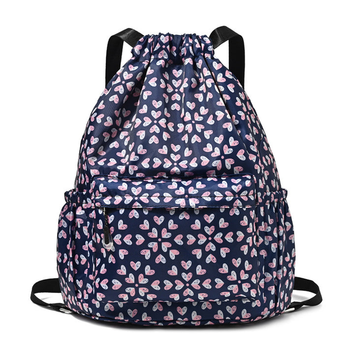 Drawstring Elephant Print Backpack Kalsten