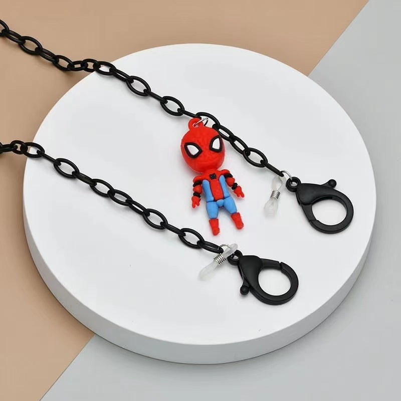Playful glasses holder chain with figure pendant Kalsten