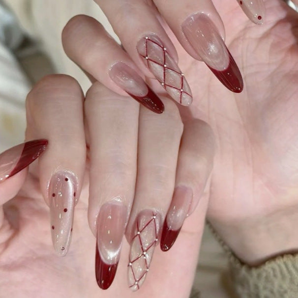 Elegant Stiletto Nail Art Enhancements Kalsten
