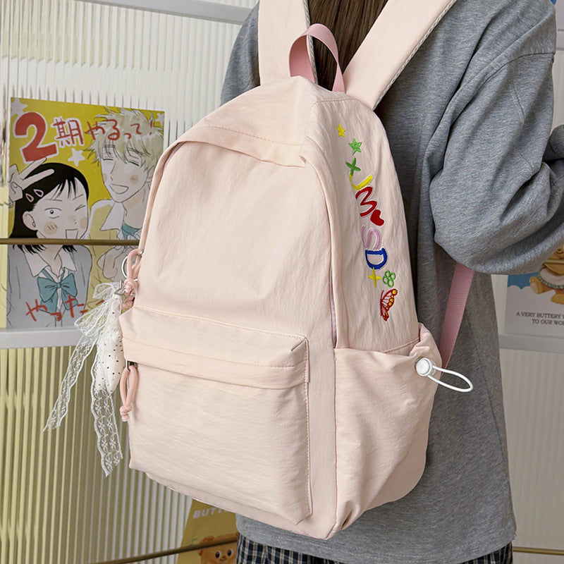 Decorative Character-Embellished Casual Backpack Kalsten