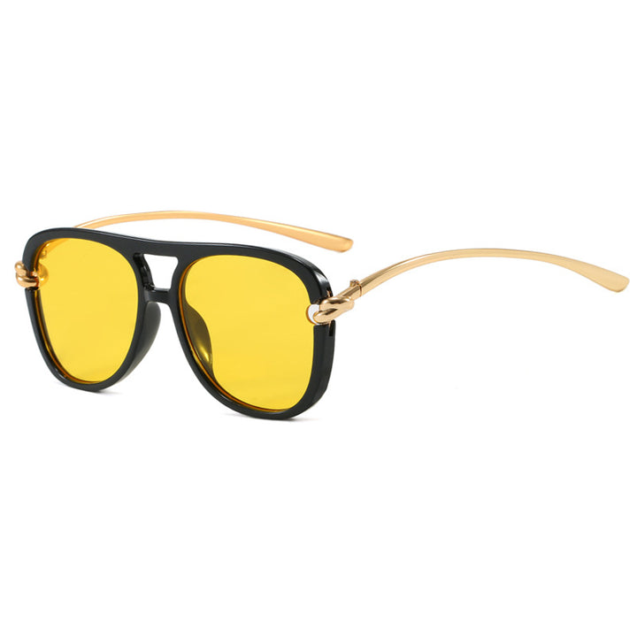 Women's sporty sunglasses with wide plastic frame and UV protection Kalsten