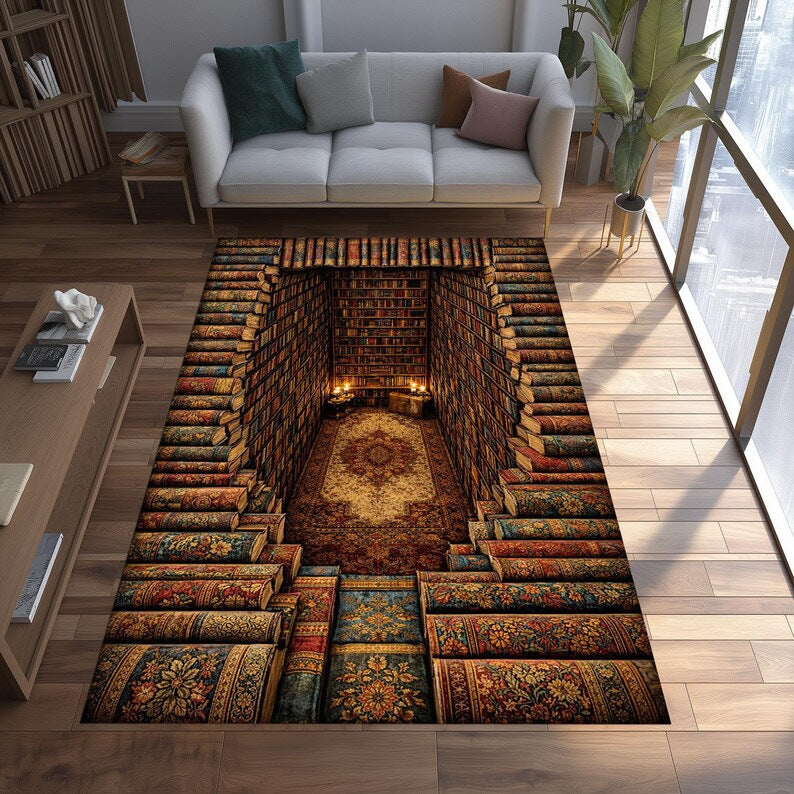 3D Skull Art Area Rug