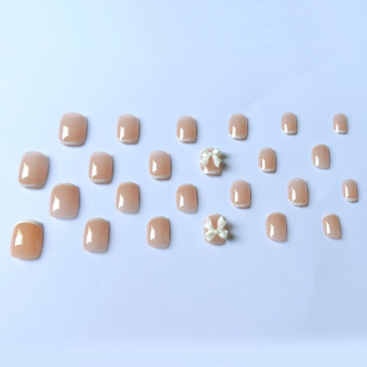 Decorative Nail Art Set with Bow Accents