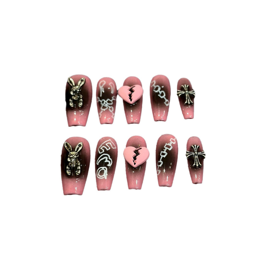 Themed Decorative Press-On Nail Art Set