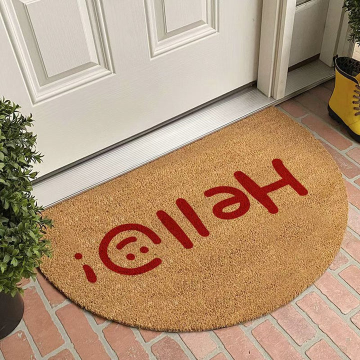 Half-Circle Coir Door Mat