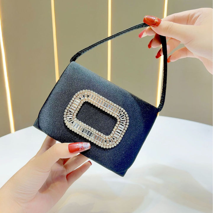 Vintage-Inspired Satin Evening Purse
