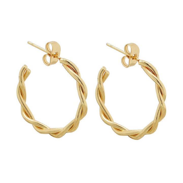 Sleek Curved Huggie Earrings Kalsten