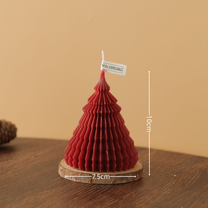 Vintage Fluted Pointed Taper Pillar Candle