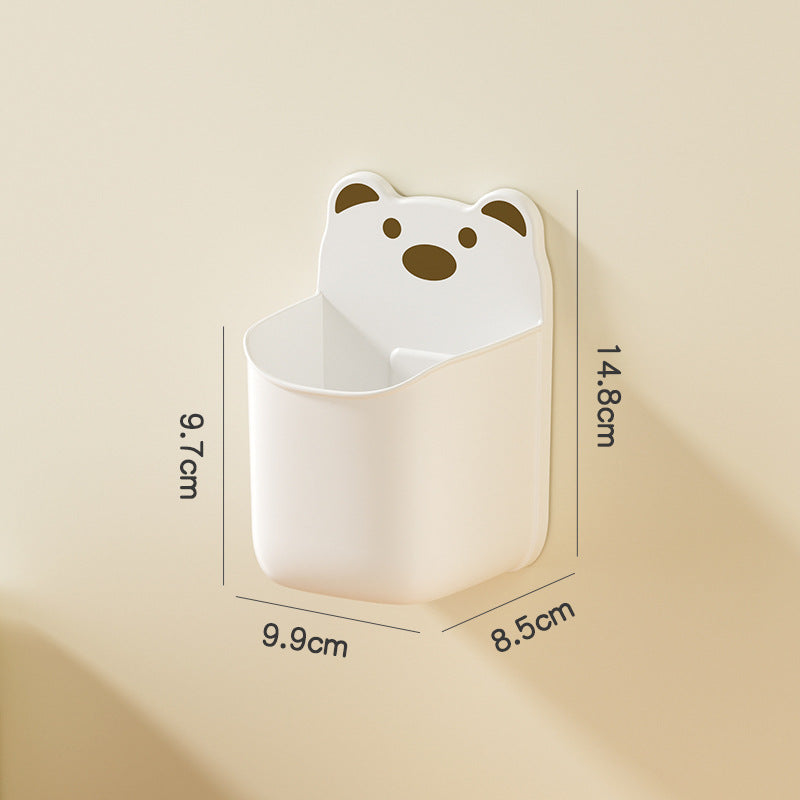 Wall-Mounted Cute Bear-Themed Storage Organizer Kalsten