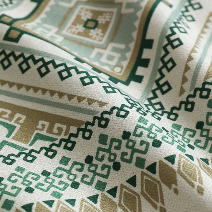 Rectangular tablecloth in Boho pattern with linen look Kalsten