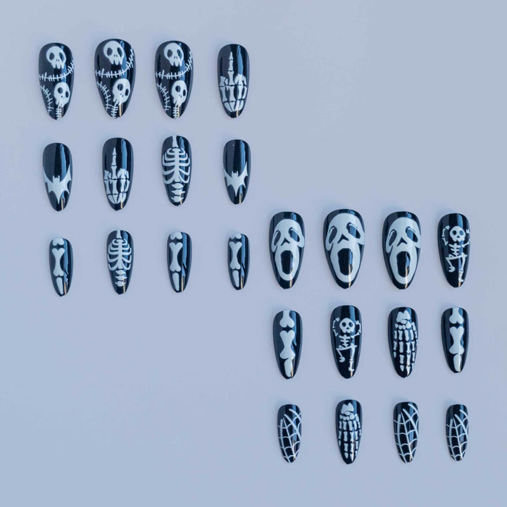 Festive Halloween-Themed Nail Art Set