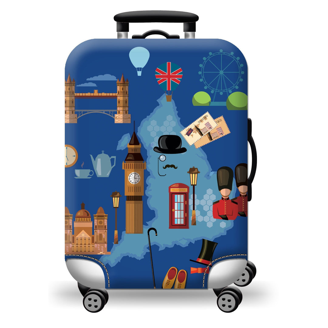 Hard Shell Luggage with Earth Design Kalsten