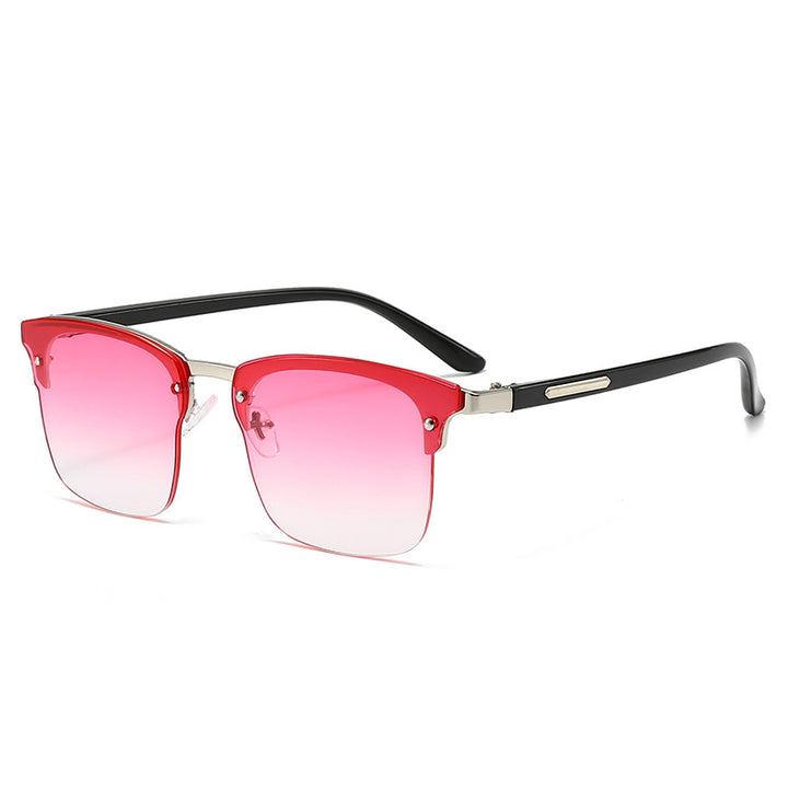 Ladies elegant square sunglasses with metallic accents Kalsten