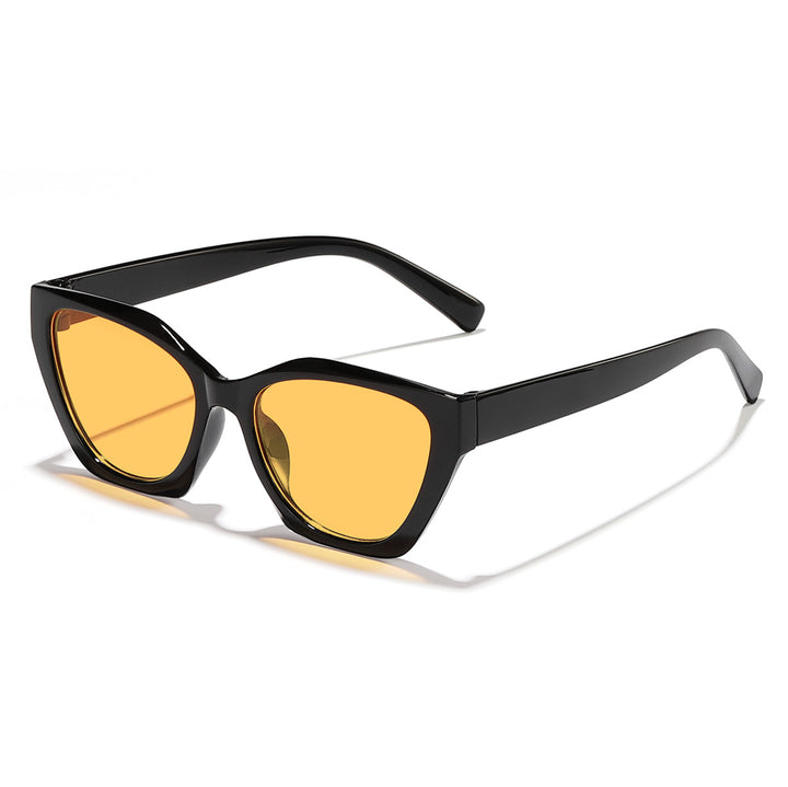 Women's geometric sunglasses with modern, hypoallergenic plastic frame Kalsten