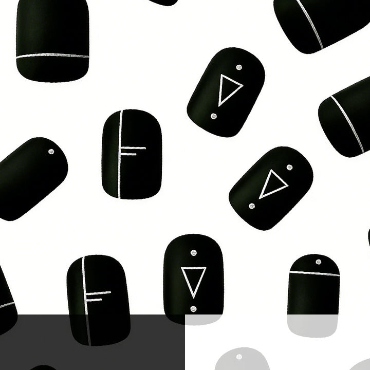 Artistic Geometric Nail Art Design Kalsten