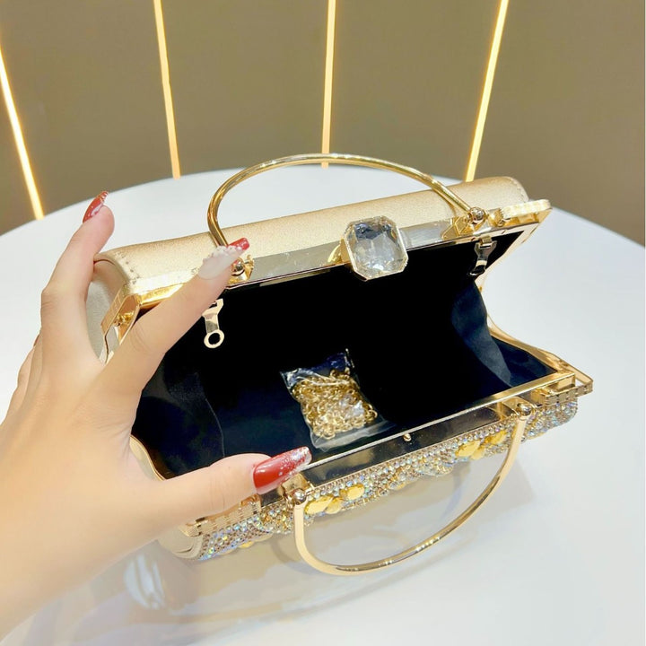 Rhinestone Embellished Evening Clutch