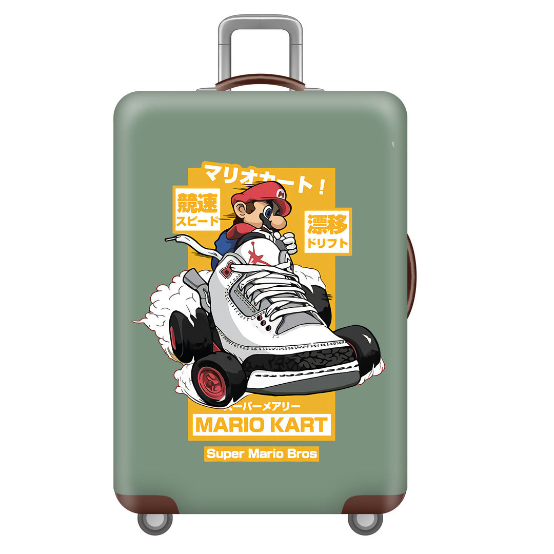 Unisex children's suitcase with reinforced hard shell, telescopic handle and Kuromi motif Kalsten