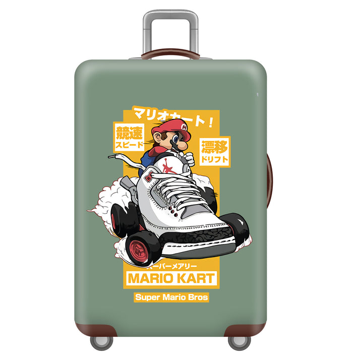 Unisex children's suitcase with reinforced hard shell, telescopic handle and Kuromi motif Kalsten