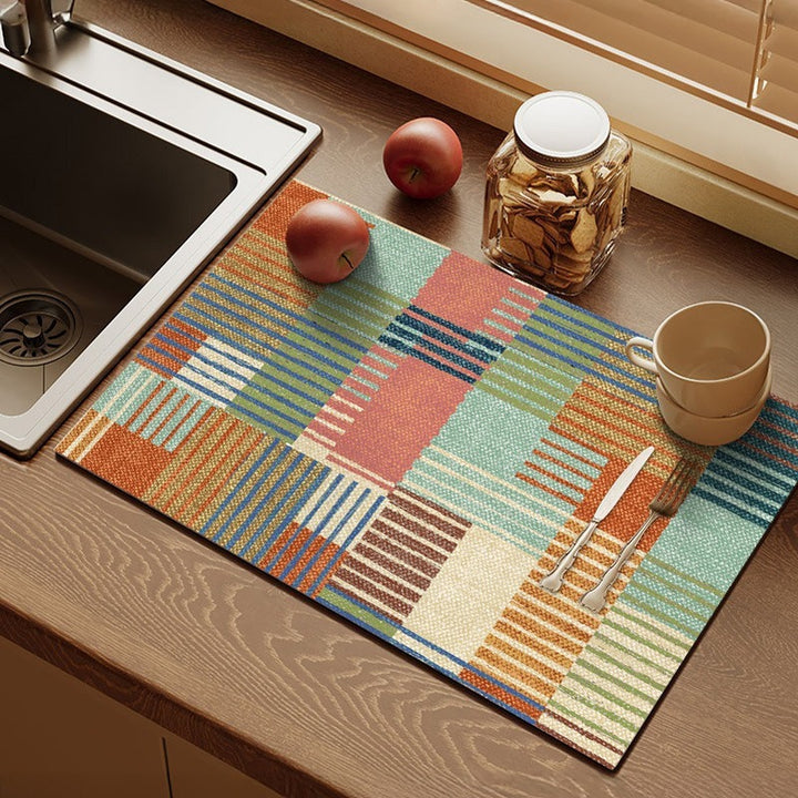 Colorful Kitchen Counter Mat