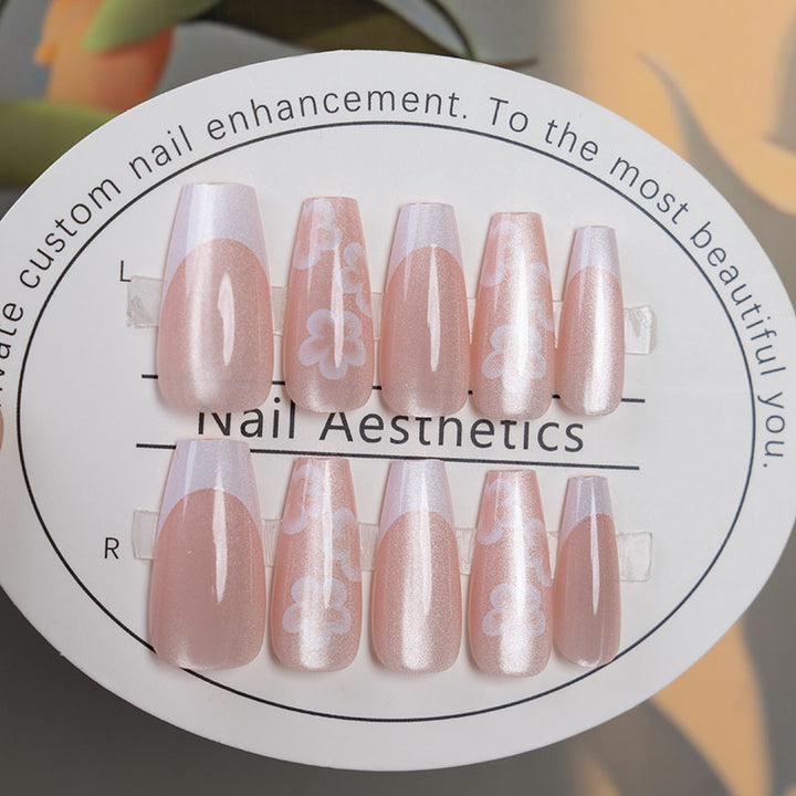 Artistic Floral Press-On Nail Set  1791110564