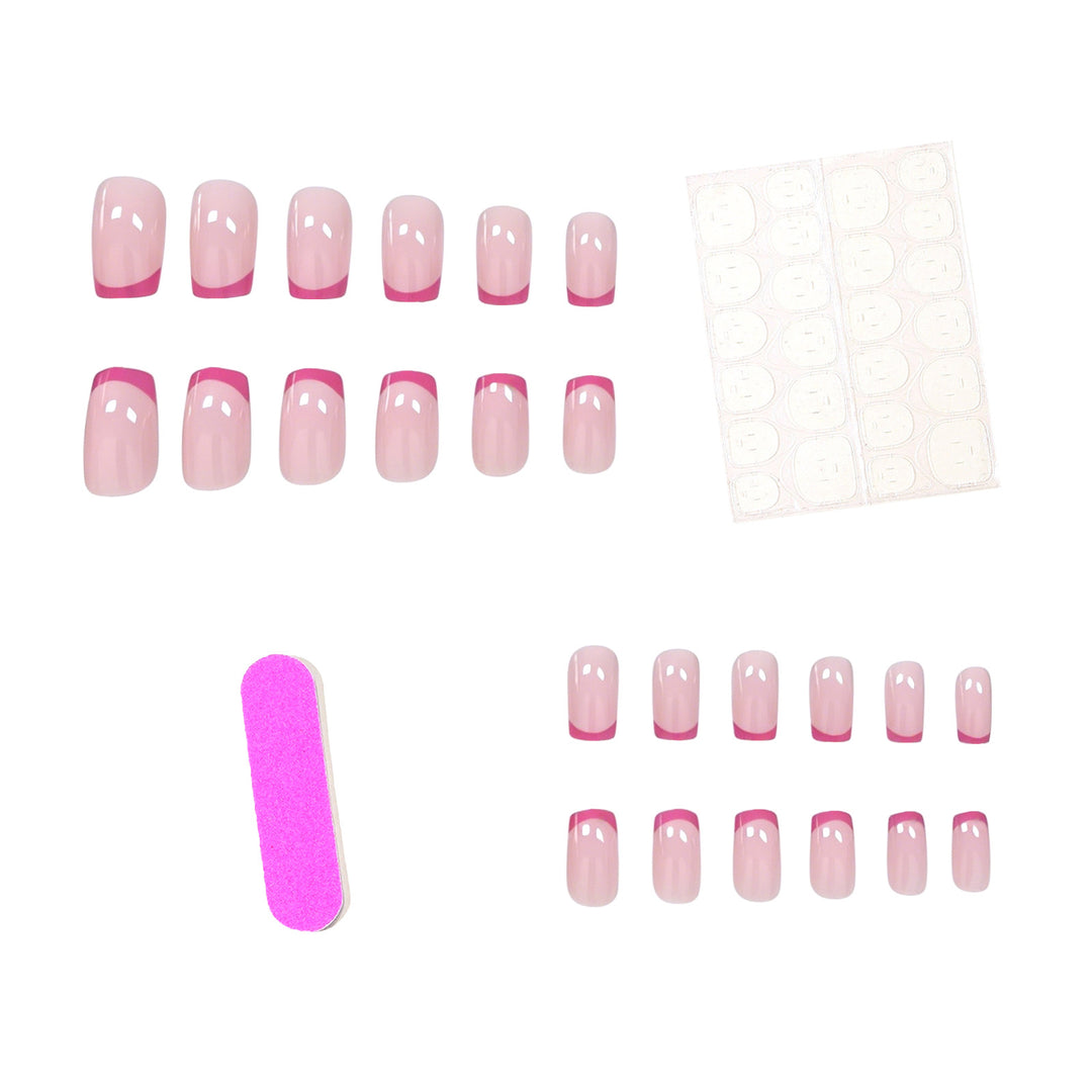 Elegant French Tip Nail Art Enhancements Kalsten 1789915404