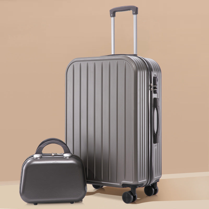 lightweight ABS hardshell spinner suitcase with telescopic handle and matching cosmetic case Kalsten
