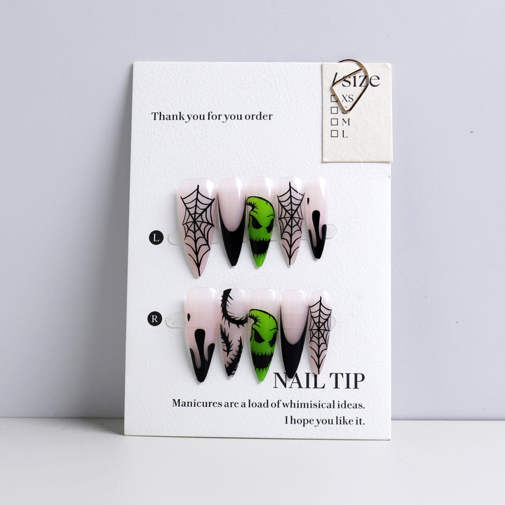 Creative Halloween-Themed Press-On Nail Set
