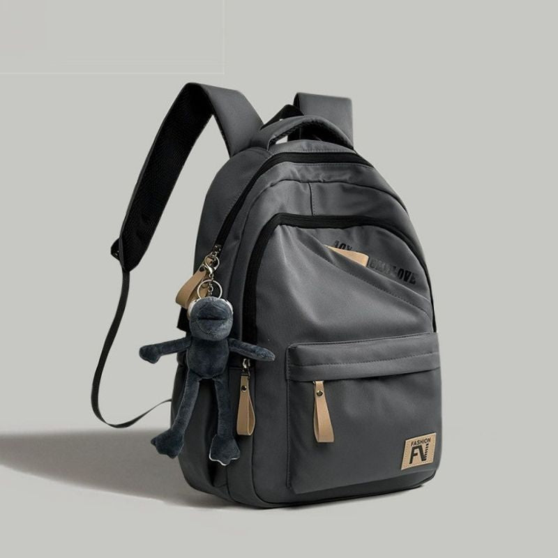 Versatile Urban Backpack with Cute Keychain Kalsten