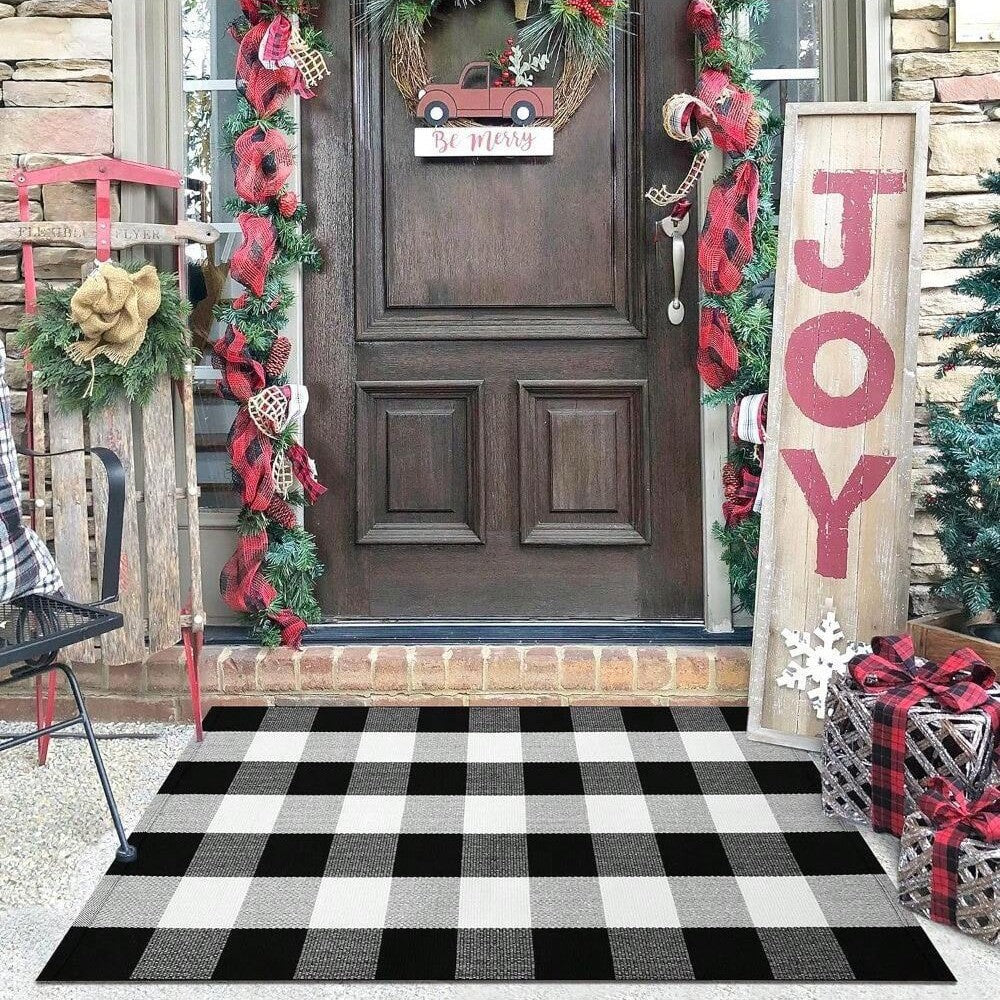 Striped Outdoor Entry Mat