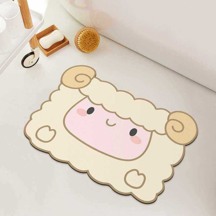 Playful Penguin Bath Mat