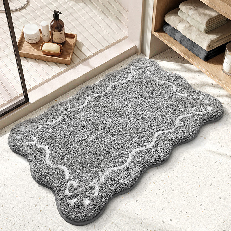 Decorative Scalloped Bath Mat Kalsten