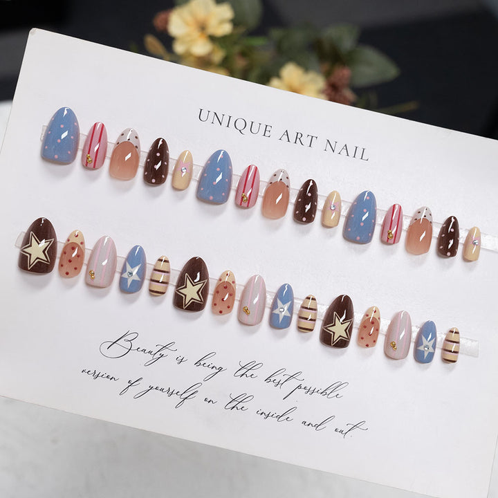 Artistic Press-On Nails Set