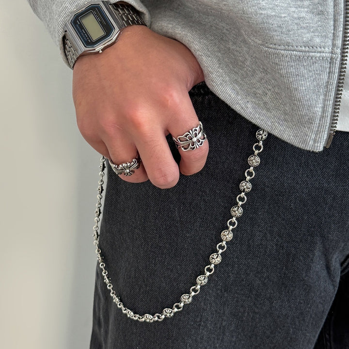 Fashionable chain necklace with glitter details Kalsten