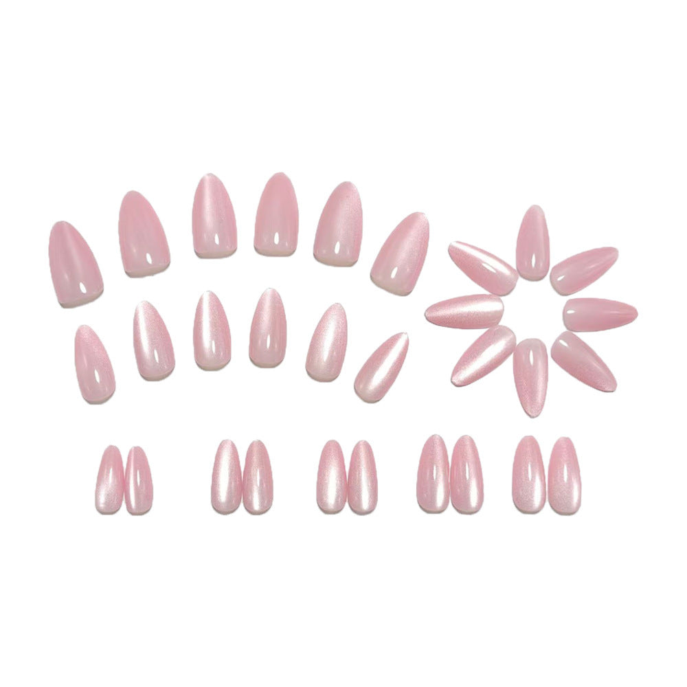 Artificial nails with elegant high gloss and pointed design Kalsten